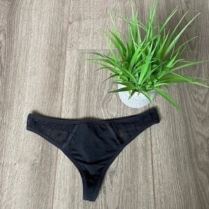 Kiki de Montparnasse Side Panel Black Thong Size Extra Small